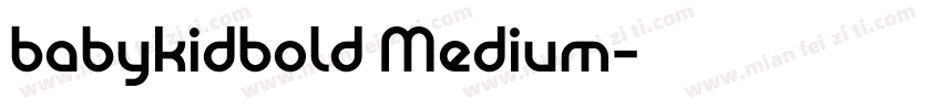 babykidbold Medium字体转换
